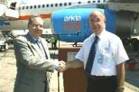 Israel’s Arkia airline inaugurated last week a direct air service between Israel to Georgia. On the inaugural flight Arkia’s Boing 757 flew the two and a half hours flight carrying 3 tons of cargo