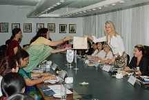 A delegation of indian businesswomen visited Federation of Israeli Chamber of Commerce