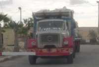 An Egyptian truck at the crossing