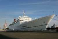 The "Mona Lisa" cruise ship arrived to Ashdod last week with hundreds of German passengers on board. The ship, built for Swedish America Line and completed in 1966, is a well known ship in the global cruise business