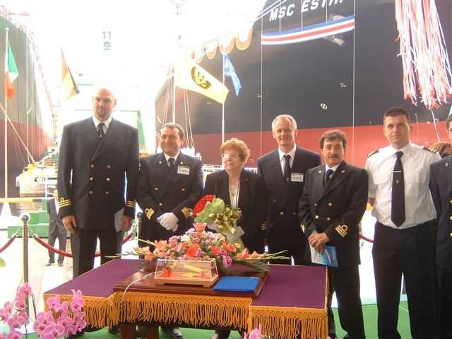 Ester Diamant in the naming ceremony