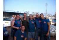 Sting with crew members