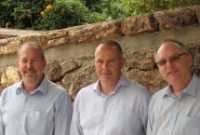 Mr. Ganani, Mr. Van Den Hoek and Mr. Amitai (L-R)