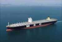 The mega container ship is named after CEO Edni Simkin of MSC Israel's daughter Danit. The container ship is capable of loading 14,000 standard 20-foot container