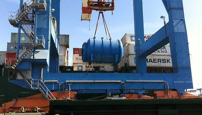 CCNI carried 70 tons Israeli made desalination plant to Chile