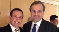 PM Antonis Samaras (right) with Mr. Moshe Mano