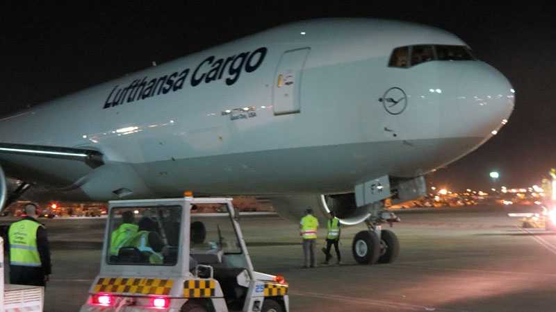 Lufthansa B777F's on maiden flight to Israel