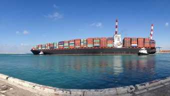 "Zim Tianjin", the largest container vessel ever to call at Israeli ports