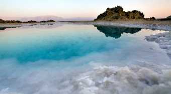 The canal will carry water from the Red Sea north to the Dead Sea, which has been steadily drying out